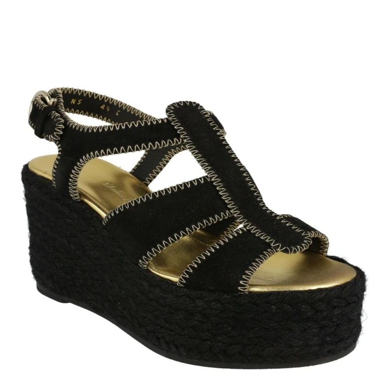 CALZADO DE ESPADRILLAS FERRAGAMO RENEE WEDGE PARA MUJER EN COLOR NEGRO - 2