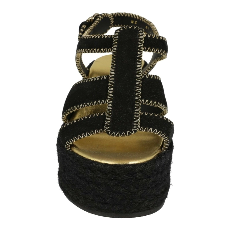 CALZADO DE ESPADRILLAS FERRAGAMO RENEE WEDGE PARA MUJER EN COLOR NEGRO - 4
