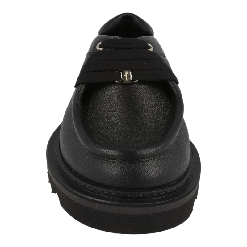 MOCASINES DE PIEL FERRAGAMO EURIPILO PARA MUJER EN COLOR NEGRO - 4