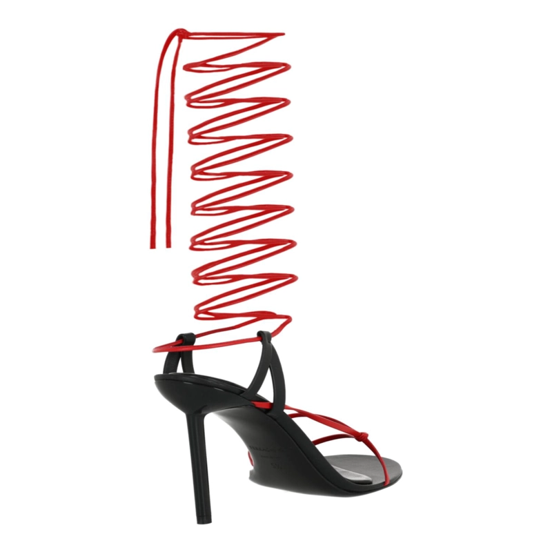 CALZADO FERRAGAMO AZHA X5 CON TACONES CRUZADOS PARA MUJER EN COLOR NEGRO - 3