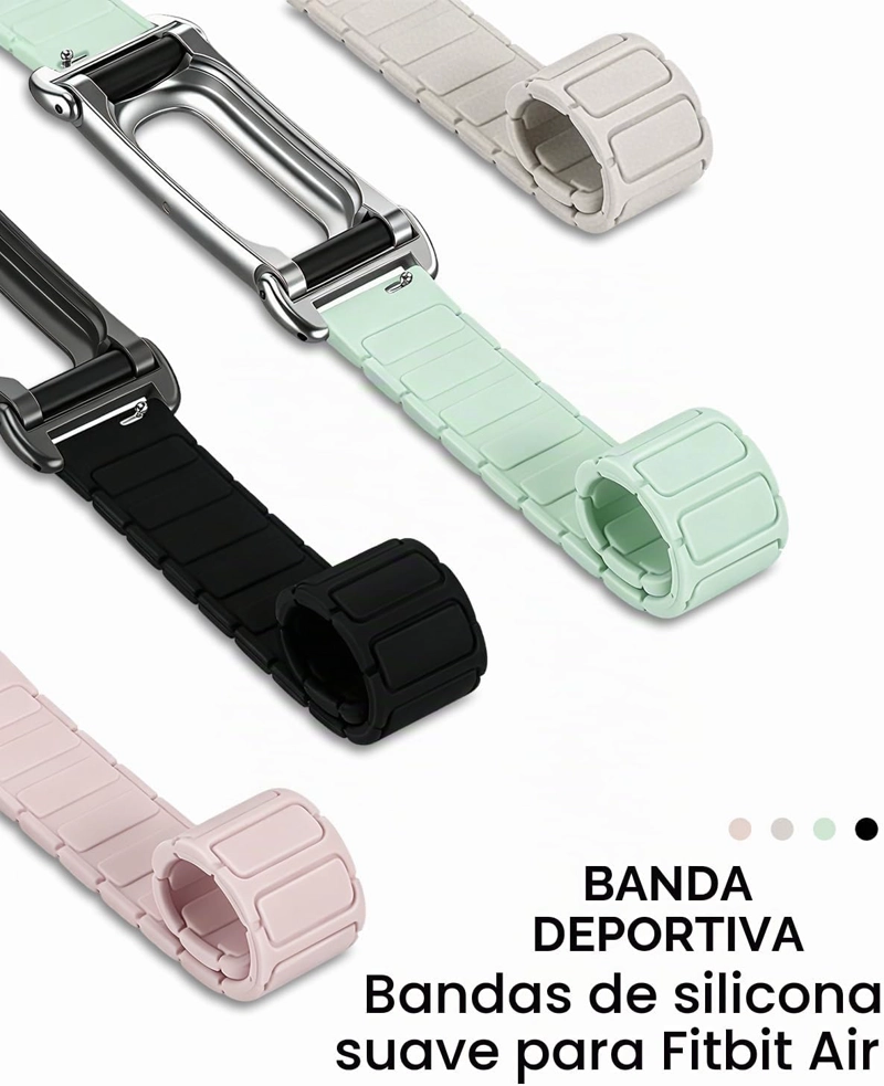 FINTIE MAGNETIC SILICONE SPORT LOOP BAND COMPATIBLE CON GOOGLE FITBIT AIR - 4