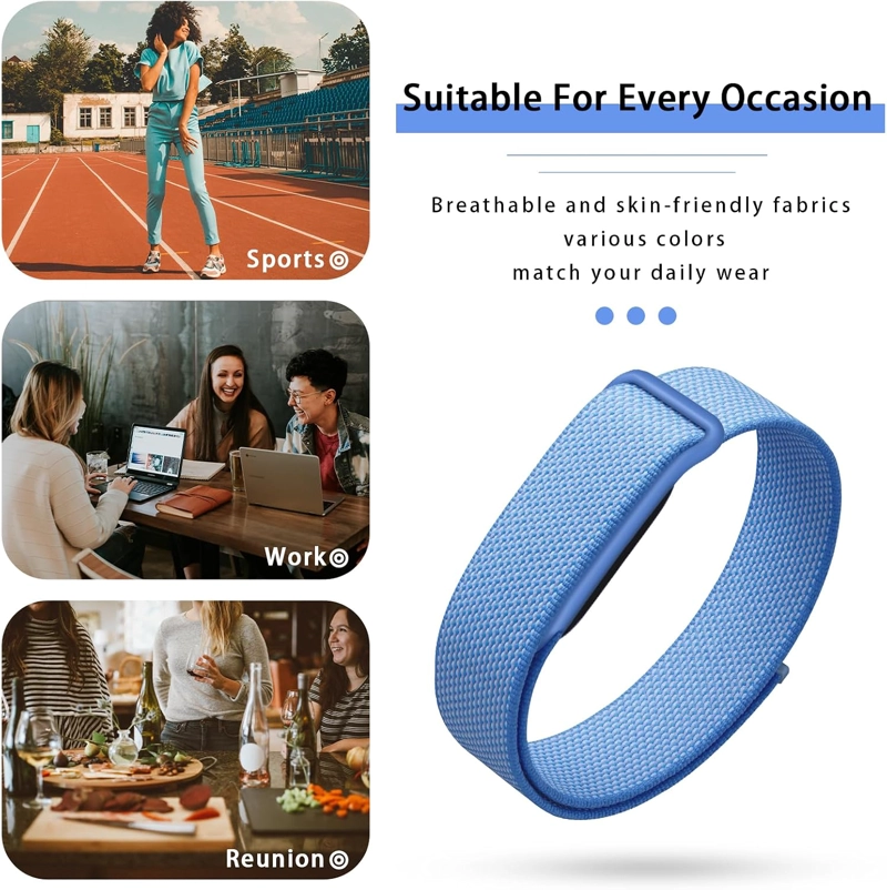CORREA DE NAILON PARA GOOGLE PARA FITBIT AIR, CORREAS DE REPUESTO DEPORTIVAS TRANSPIRABLES Y SUAVES - 6