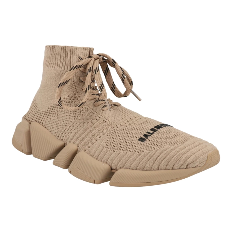 ZAPATILLAS ALTAS CON CORDONES SPEED 20 DE BALENCIAGA PARA MUJER EN COLOR BEIGE - 2