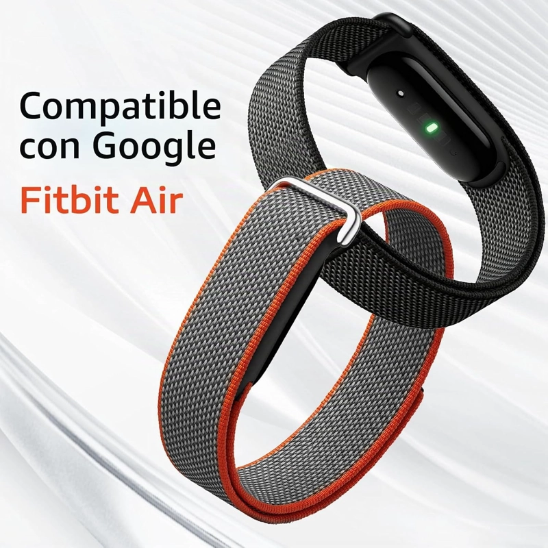 NYLON BAND BAND COMPATIBLE CON GOOGLE FITBIT AIR BAND,ADJUSTABLE BREATHABLE REPLACEMENTR WRISTBAND - 2
