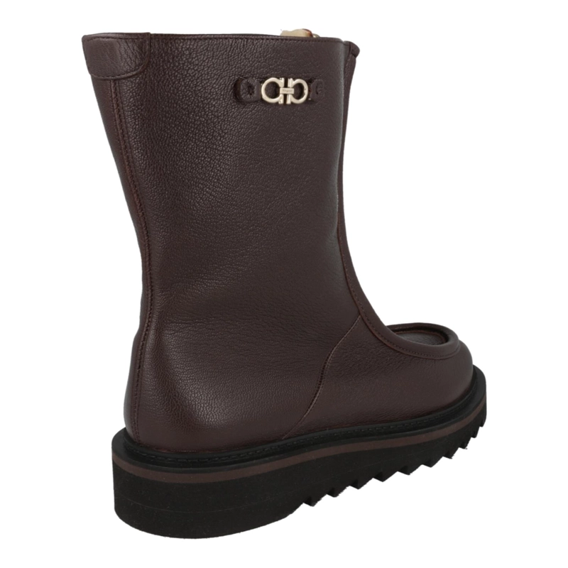 BOTAS DE PIEL FERRAGAMO EURIALO F PARA MUJER EN COLOR MARRON - 3