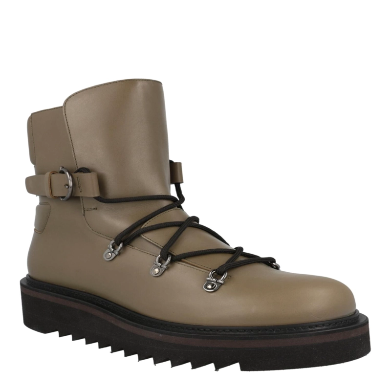 CALZADO FERRAGAMO GIULIO CON CORDONES DEMI BOOTS PARA HOMBRE EN COLOR VERDE - 2