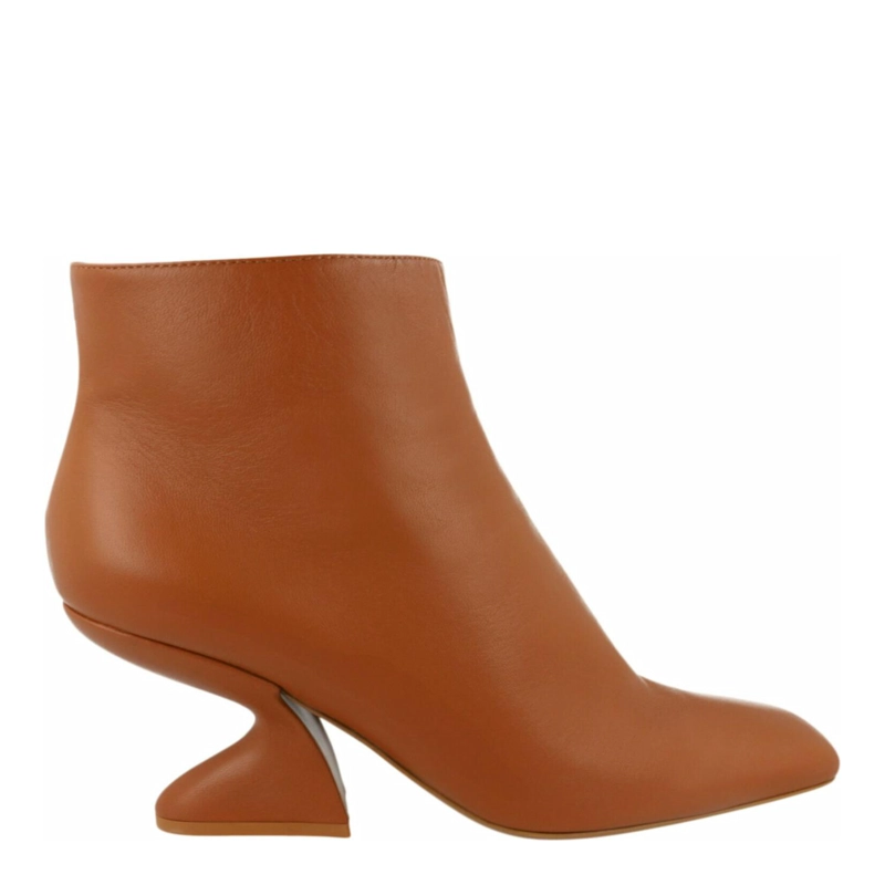 BOTINES FERRAGAMO SAL 85 PARA MUJER EN COLOR BEIGE - 1