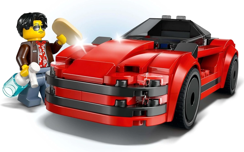 LEGO 60448 COCHE DEPORTIVO ROJO, JUGUETE, REGALO DE CUMPLEAÑOS, BLOQUES, NIÑO EDUCATIVO, NIÑAS, - 3