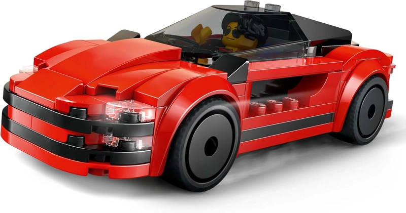 LEGO 60448 COCHE DEPORTIVO ROJO, JUGUETE, REGALO DE CUMPLEAÑOS, BLOQUES, NIÑO EDUCATIVO, NIÑAS, - 6
