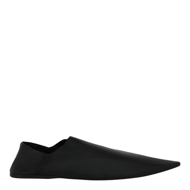 CALZADO PLANO DE CUERO PUNTIAGUDO BALENCIAGA PARA HOMBRE EN COLOR NEGRO - 1