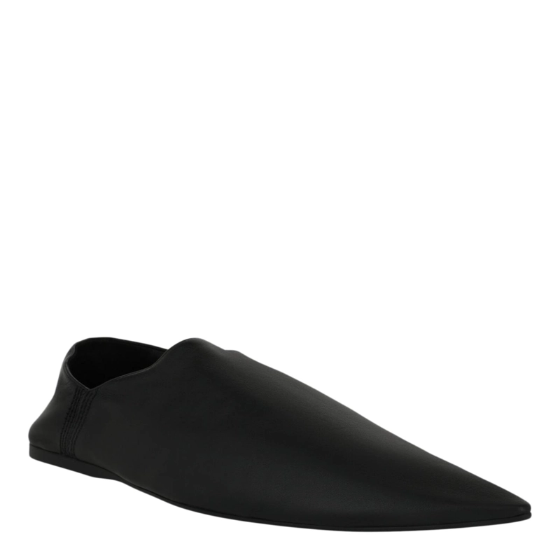 CALZADO PLANO DE CUERO PUNTIAGUDO BALENCIAGA PARA HOMBRE EN COLOR NEGRO - 2