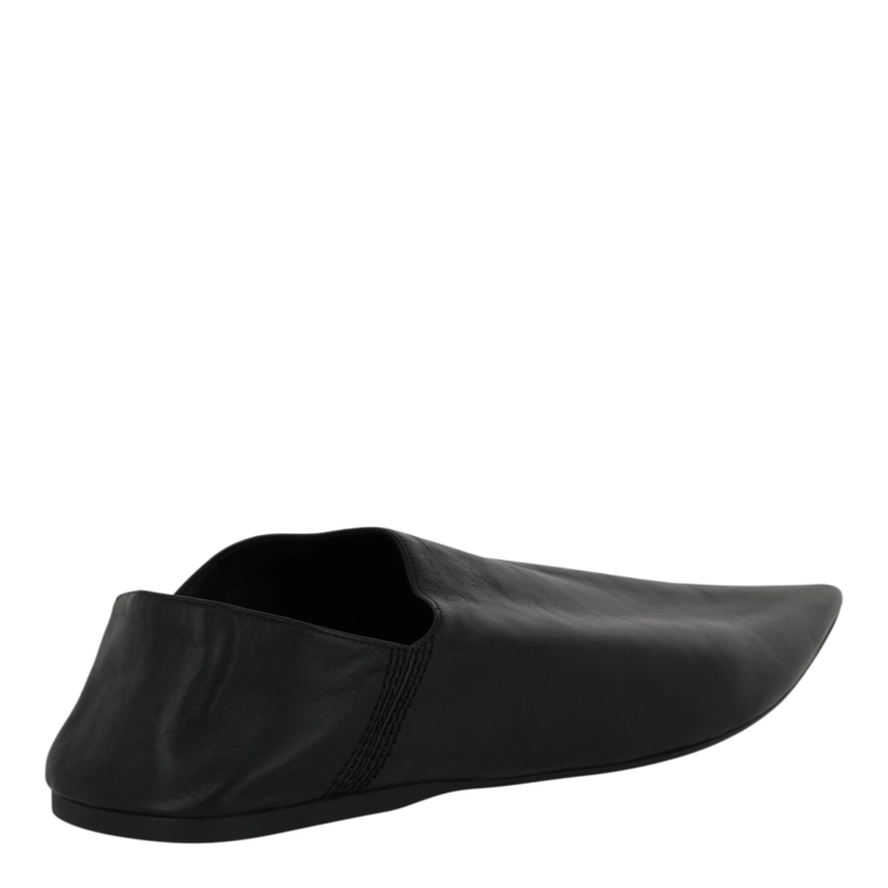 CALZADO PLANO DE CUERO PUNTIAGUDO BALENCIAGA PARA HOMBRE EN COLOR NEGRO - 3