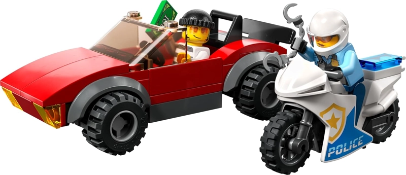 LEGO CITY POLICE BIKE CAR CHASE 60392, JUGUETE CON VEHICULO DE CARRERAS Y JUGUETES DE MOTOCICLETA - 3