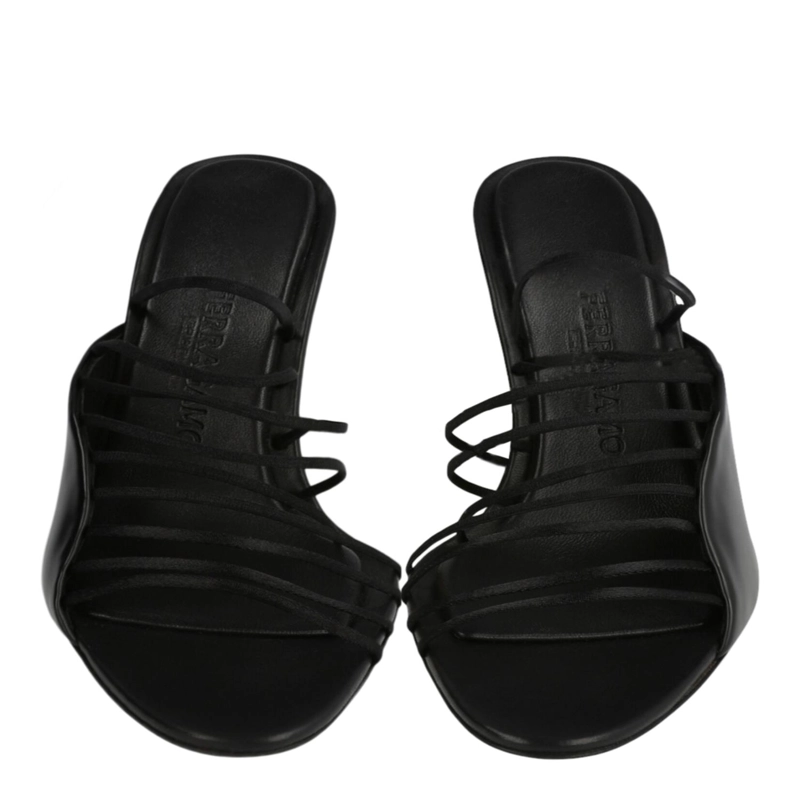 SANDALIAS CON TIRAS FERRAGAMO ALTAIRE PARA MUJER EN COLOR NEGRO - 5