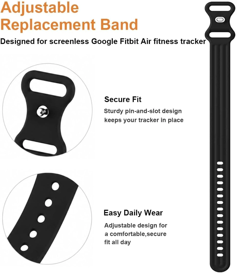 SILICONE BANDS COMPATIBLE PARA GOOGLE FITBIT AIR ACTIVITY BAND - 4