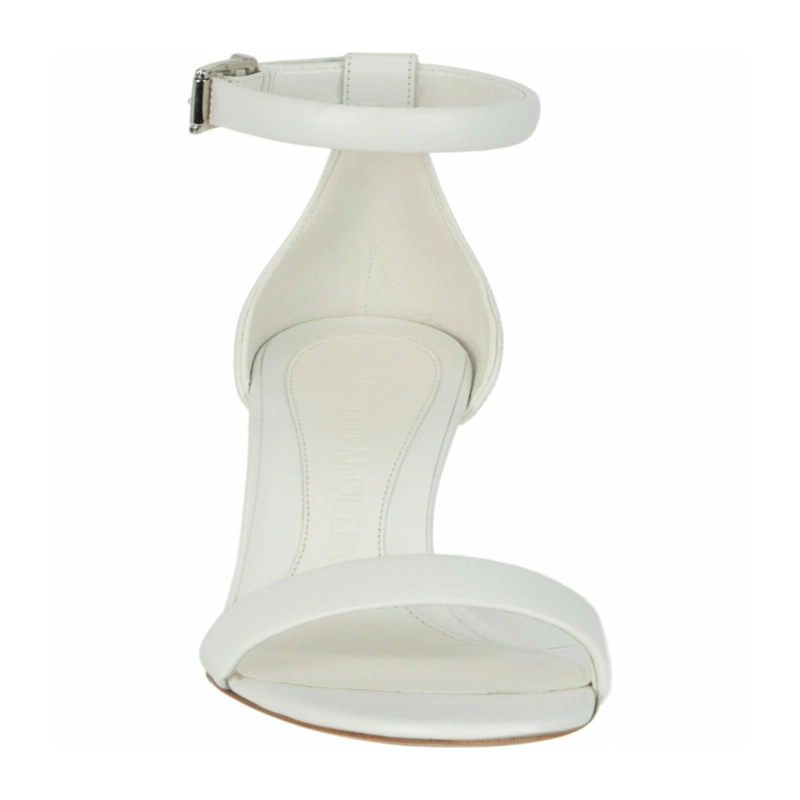 SANDALIAS DE TACON ALTO ALEXANDER MCQUEEN ARC PARA MUJER EN COLOR MARFIL - 4