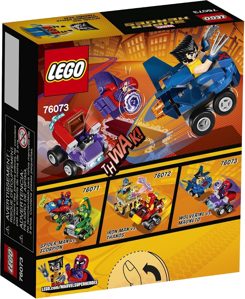 LEGO SUPER HE ROES MIGHTY MICROS: WOLVERINE VS. MAGNETO 76073 JUEGO DE CONSTRUCCION - 3