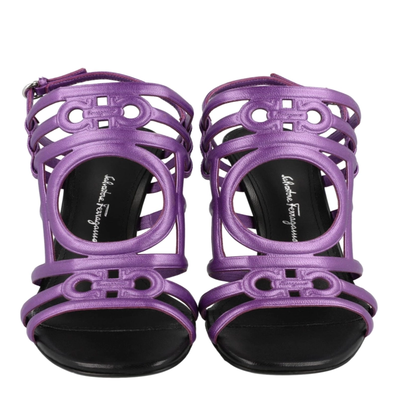 SANDALIAS FERRAGAMO FLORENZA SLINGBACK PARA MUJER EN COLOR MORADO - 5