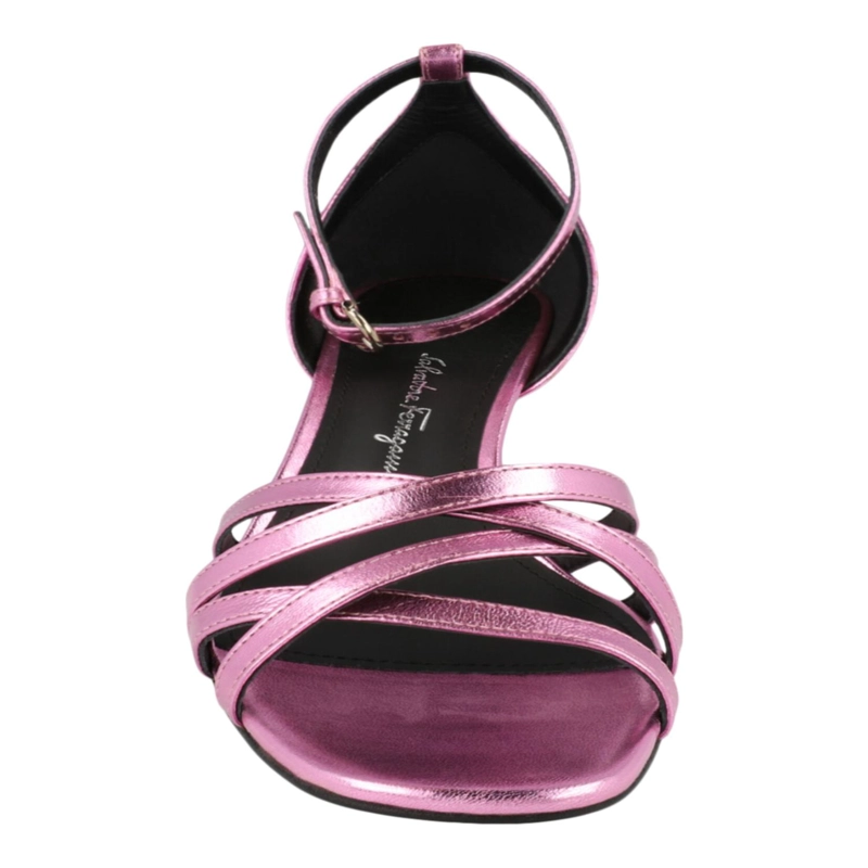 SANDALIAS FERRAGAMO FLOR 55 PARA MUJER EN COLOR ROSA CLARO - 4