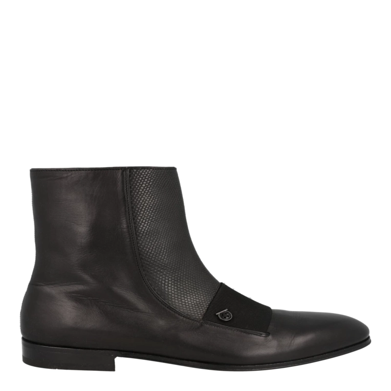BOTINES FERRAGAMO GEMINIANO GANCINI PARA HOMBRE EN COLOR NEGRO - 1