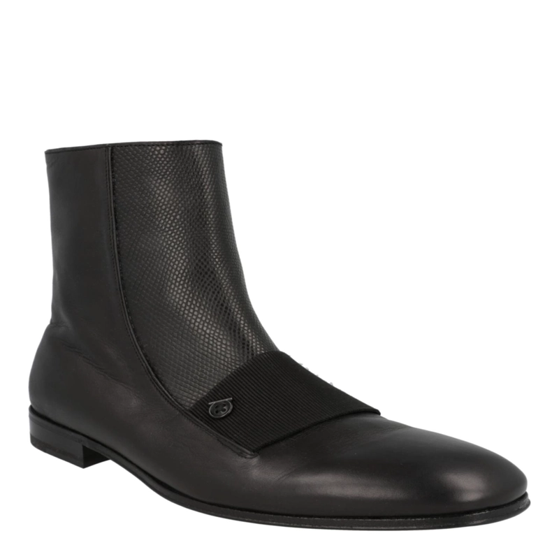 BOTINES FERRAGAMO GEMINIANO GANCINI PARA HOMBRE EN COLOR NEGRO - 2