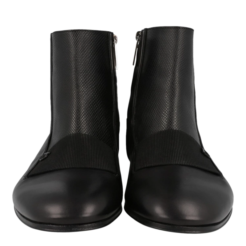 BOTINES FERRAGAMO GEMINIANO GANCINI PARA HOMBRE EN COLOR NEGRO - 5