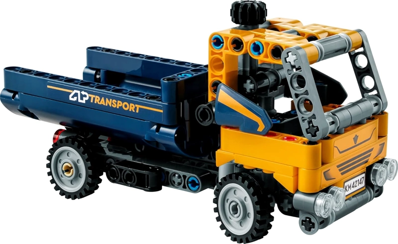 LEGO TECHNIC CAMION VOLQUETE 42147, KIT DE MAQUILLAJE SET DE JUGUETE 2 EN 1, MODELO DE VEHICULO - 5