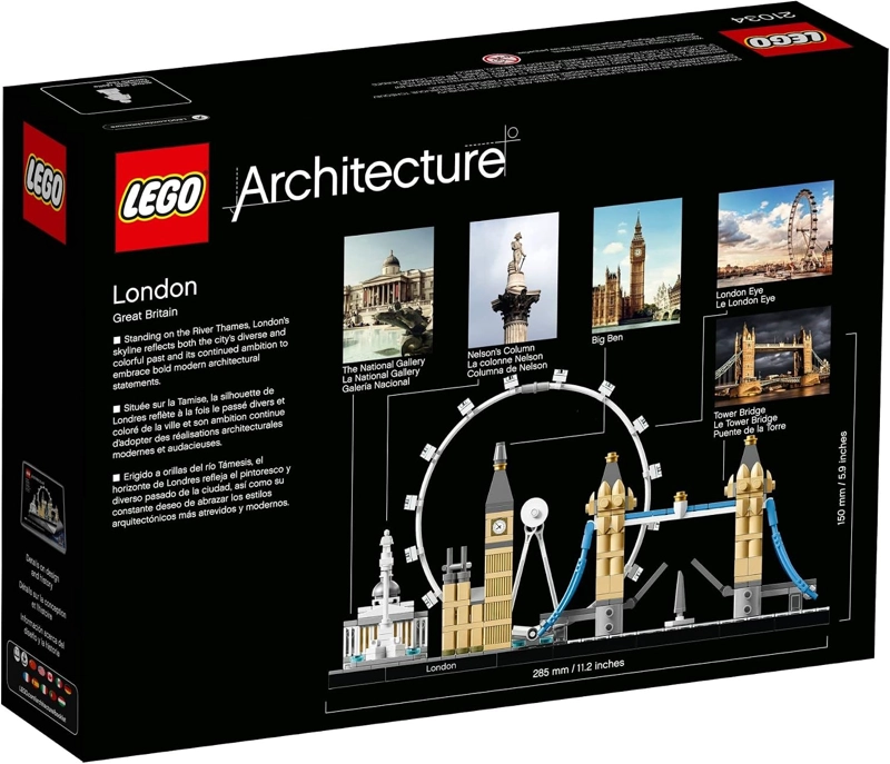 LEGO ARCHITECTURE LONDON SKYLINE COLLECTION 21034 - KIT DE MAQUILLAJE DE CONSTRUCCION MODELO - 6