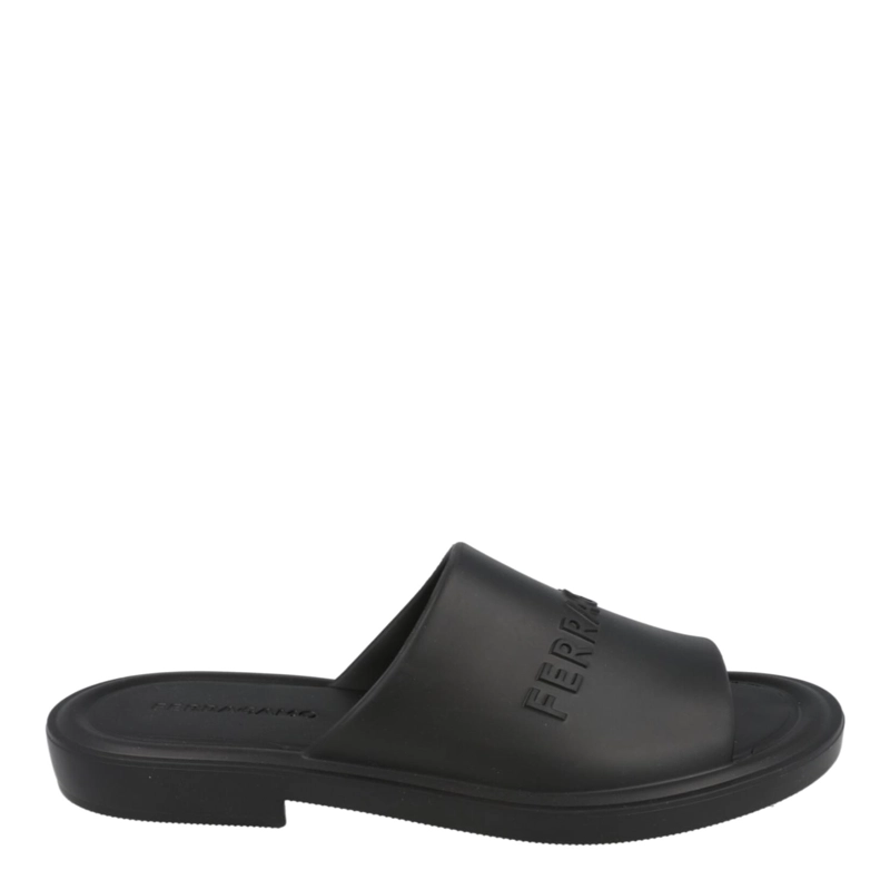 CALZADO PARA HOMBRE CON EL LOGOTIPO DE FERRAGAMO GIUNEVA ESTAMPADO EN RELIEVE COLOR NEGRO - 1