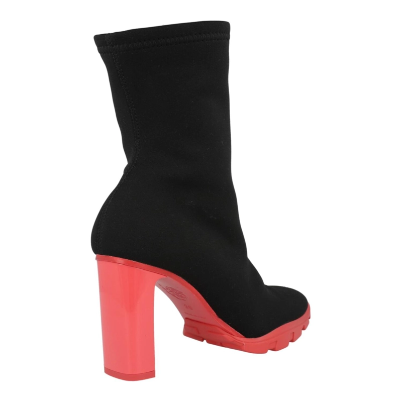 BOTINES SLIM TREAD DE ALEXANDER MCQUEEN PARA MUJER EN COLOR CORAL NEGRO - 3