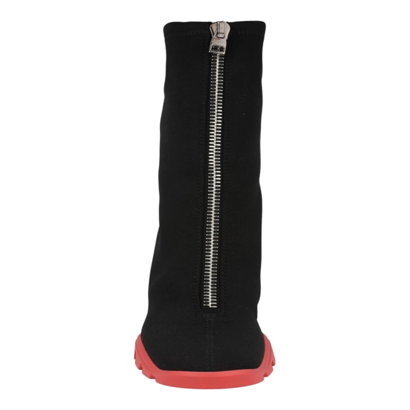 BOTINES SLIM TREAD DE ALEXANDER MCQUEEN PARA MUJER EN COLOR CORAL NEGRO - 4
