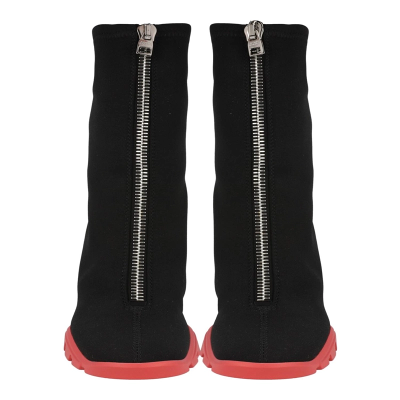 BOTINES SLIM TREAD DE ALEXANDER MCQUEEN PARA MUJER EN COLOR CORAL NEGRO - 5