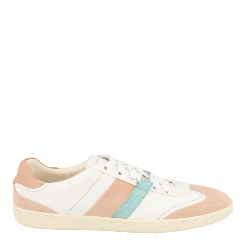 ZAPATILLAS DEPORTIVAS BAJAS DE PIEL FERRAGAMO GARDA PARA MUJER EN COLOR BEIGE CAQUI - 1