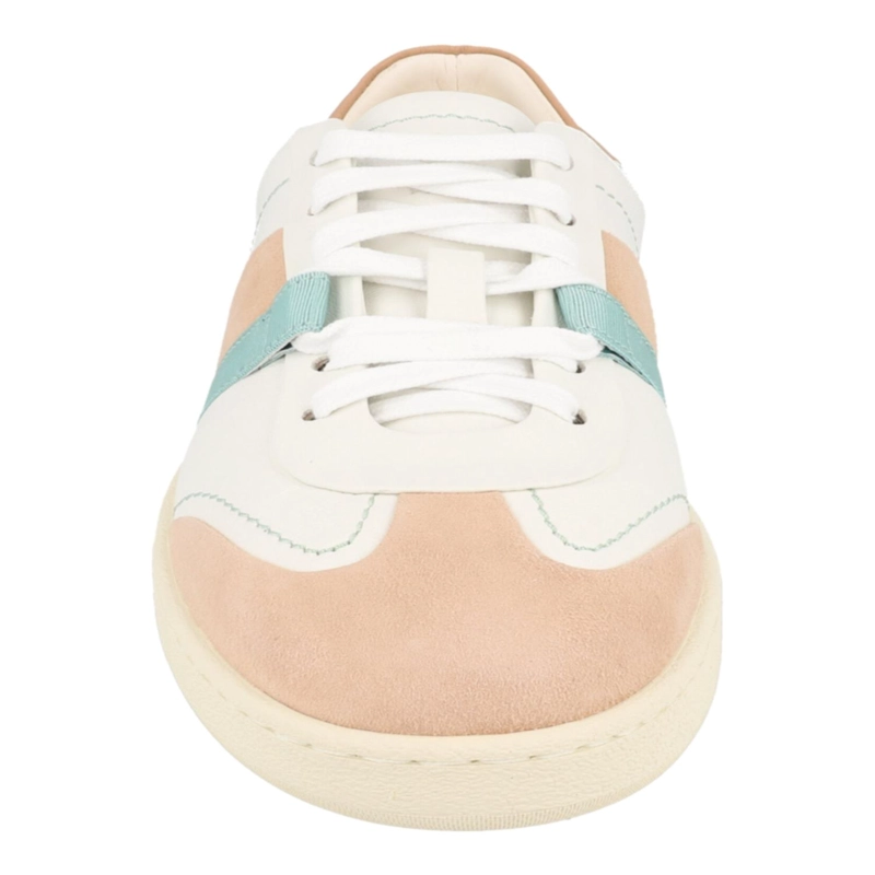 ZAPATILLAS DEPORTIVAS BAJAS DE PIEL FERRAGAMO GARDA PARA MUJER EN COLOR BEIGE CAQUI - 4