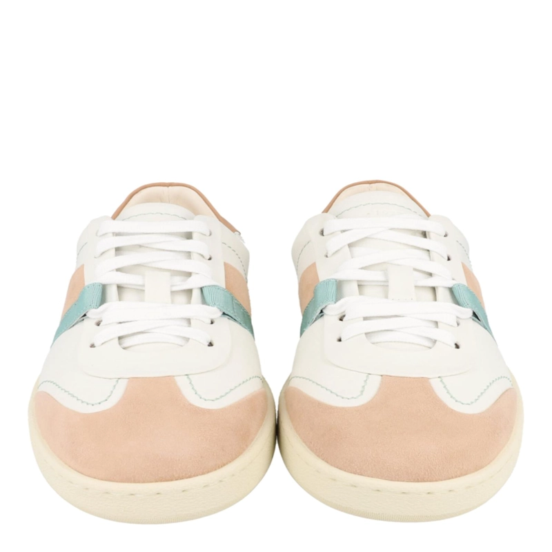 ZAPATILLAS DEPORTIVAS BAJAS DE PIEL FERRAGAMO GARDA PARA MUJER EN COLOR BEIGE CAQUI - 5