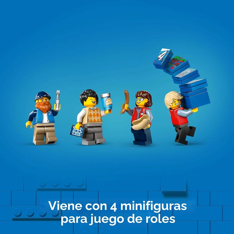LEGO CAMION DE REPARTO AMARILLO DE LA CIUDAD, JUGUETE DE CONSTRUCCION SEMI CAMION PARA NIÑOS - 6