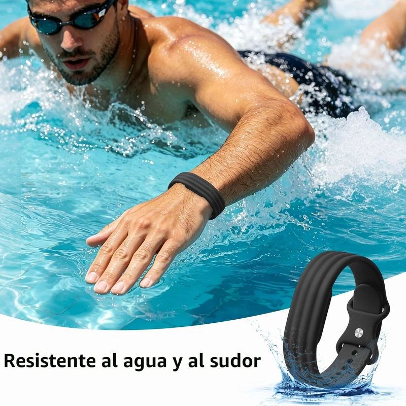 CORREA COMPATIBLE CON GOOGLE FITBIT AIR BAND PARA MUJERES Y HOMBRES, CORREA DEPORTIVA DE SILICONA - 4
