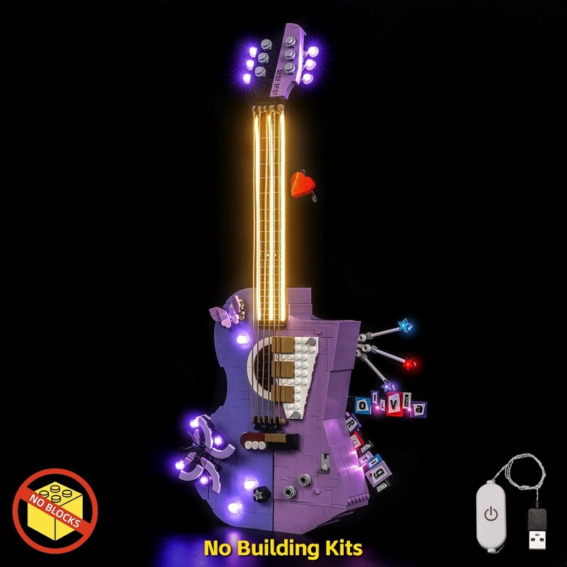 BRICKBLING LUZ COMPATIBLE CON LA GUITARRA DUAL DE LEGO OLIVIA RODRIGO - 3