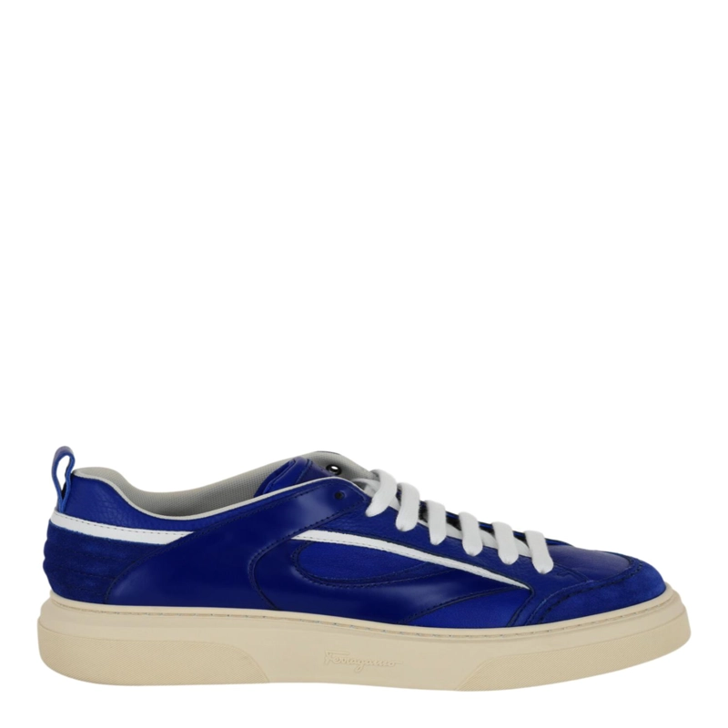 ZAPATILLAS BAJAS FERRAGAMO CASSINI PARA HOMBRE EN AZUL - 1