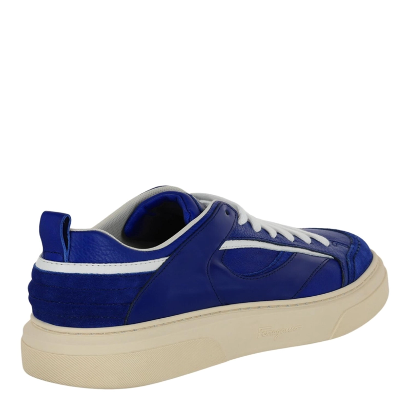 ZAPATILLAS BAJAS FERRAGAMO CASSINI PARA HOMBRE EN AZUL - 3