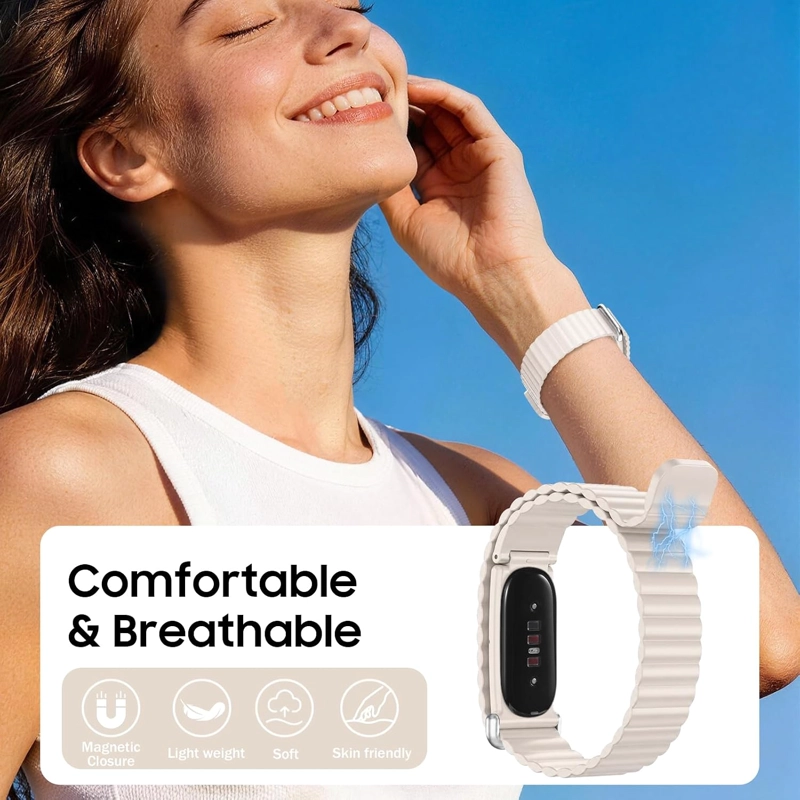 FINTIE BANDA DEPORTIVA MAGNE TICA DE SILICONA COMPATIBLE CON GOOGLE FITBIT - 2