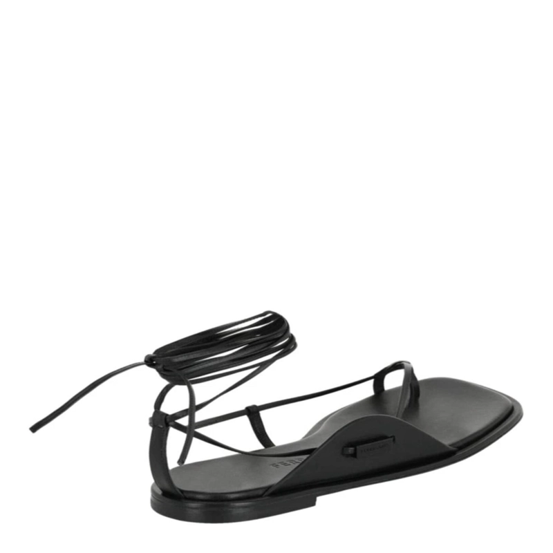 SANDALIAS FERRAGAMO GOLIA CON CORREA EN EL TOBILLO PARA HOMBRE EN COLOR NEGRO - 3
