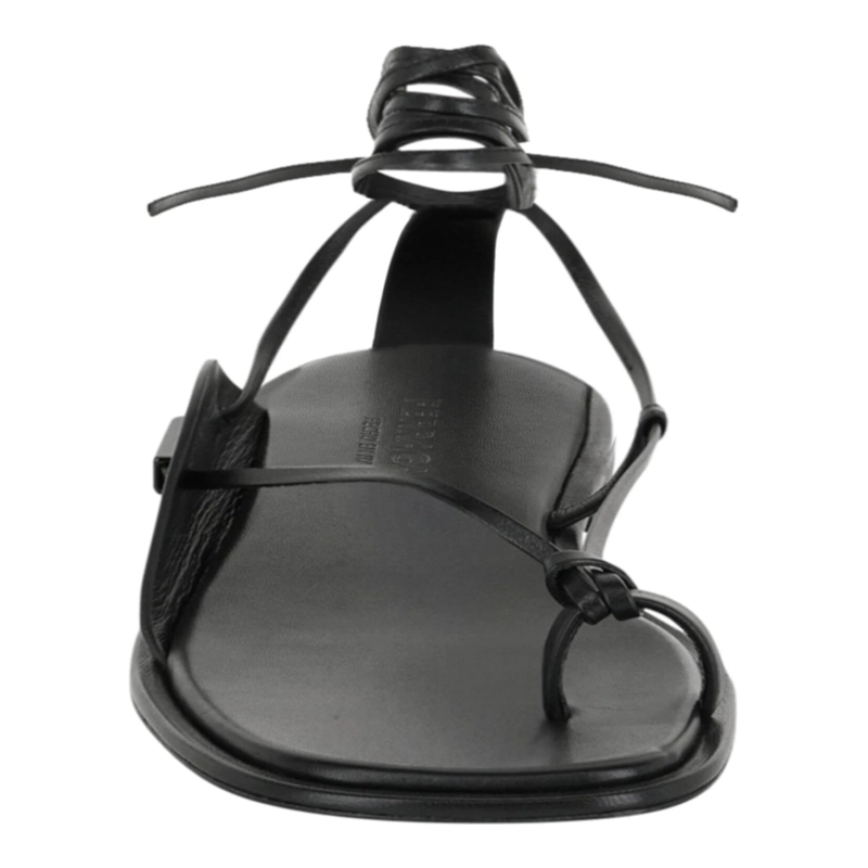 SANDALIAS FERRAGAMO GOLIA CON CORREA EN EL TOBILLO PARA HOMBRE EN COLOR NEGRO - 4