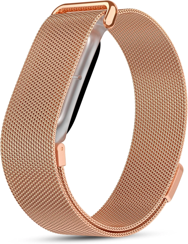 DADO BANDA MAGNE TICA DE MALLA METALICA COMPATIBLE CON GOOGLE FITBIT AIR, CORREA DE REPUESTO - 1