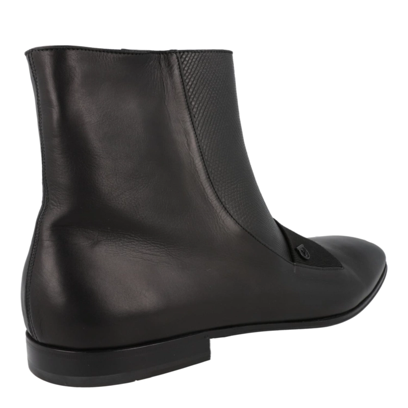 BOTAS FERRAGAMO GEMINIANO GANCINI CALZADO ANCHO PARA HOMBRE EN COLOR NEGRO - 3