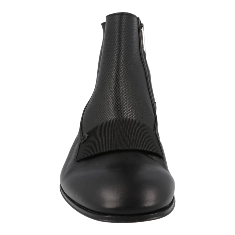 BOTAS FERRAGAMO GEMINIANO GANCINI CALZADO ANCHO PARA HOMBRE EN COLOR NEGRO - 4