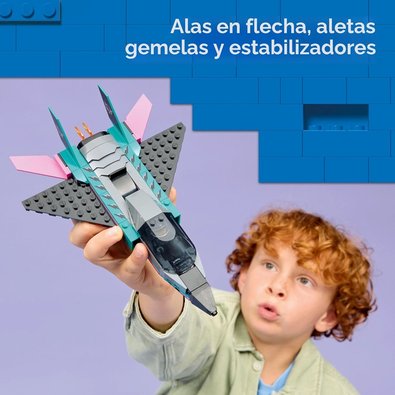 LEGO CITY JET VS. JUGUETES DE CONSTRUCCION DE AUTOMOVILES PARA NIÑOS, JUEGOS DE VEHICULOS - 3