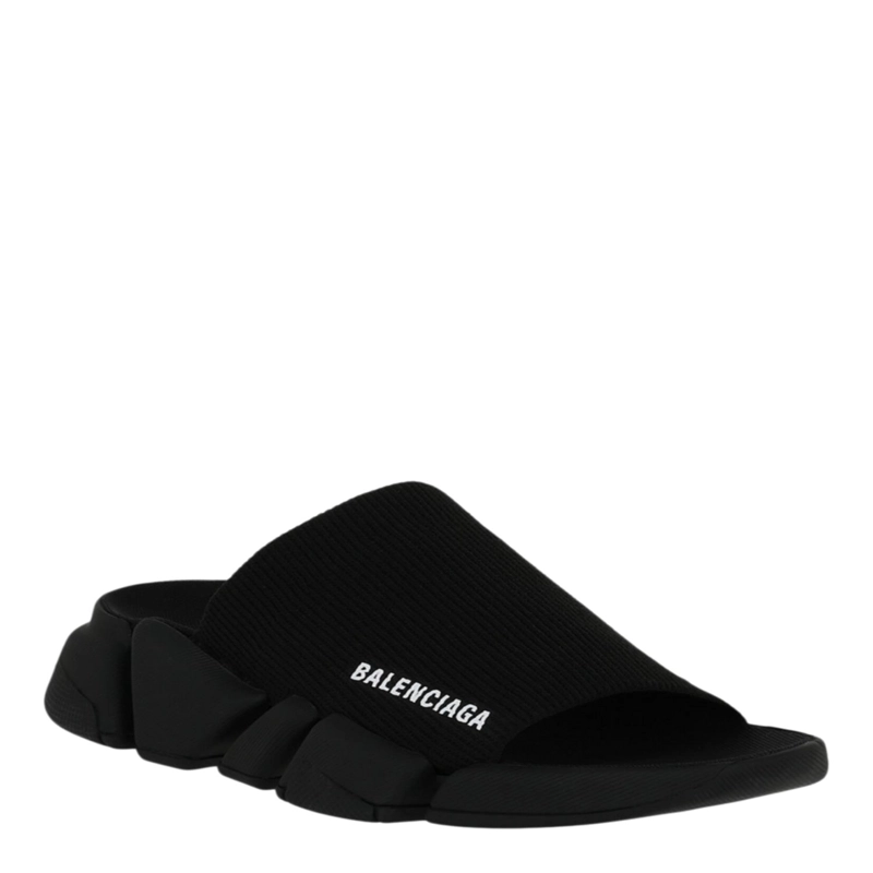 CALZADO BALENCIAGA SPEED 2 SLIDES PARA MUJER EN COLOR NEGRO - 2