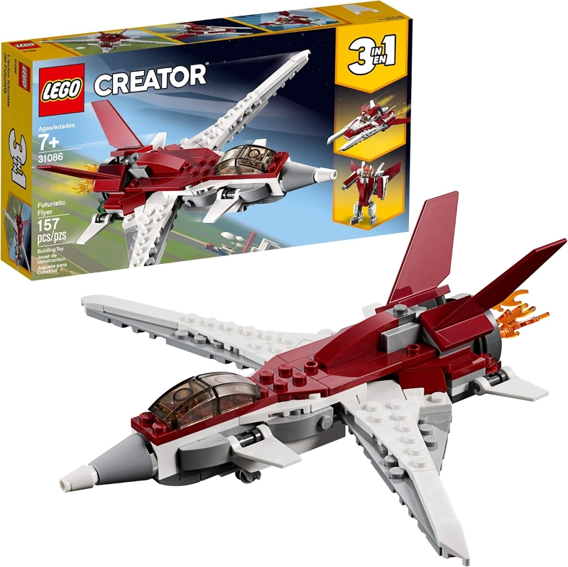 LEGO CREATOR 3 EN 1 FUTURISTIC FLYER 31086 KIT DE MAQUILLAJE DE CONSTRUCCION 157 PIEZAS - 1