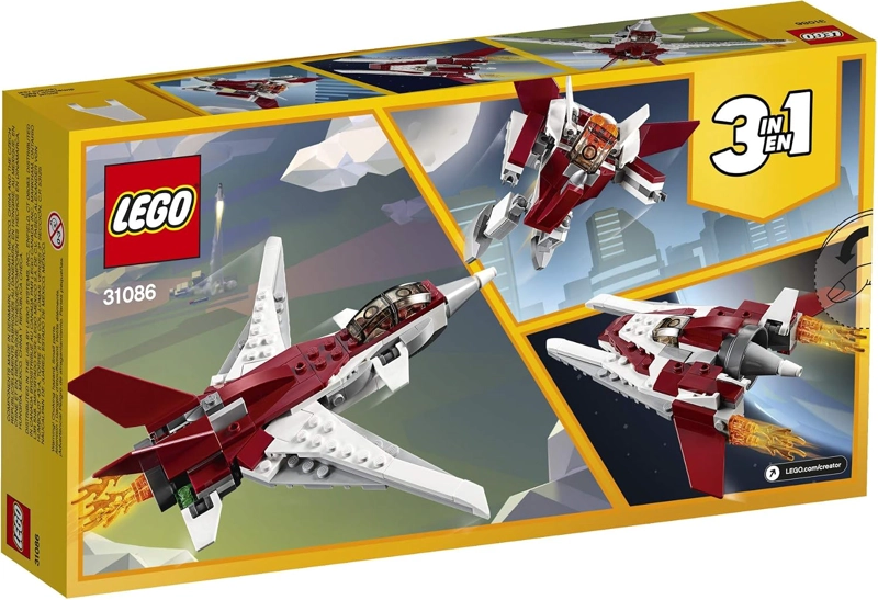 LEGO CREATOR 3 EN 1 FUTURISTIC FLYER 31086 KIT DE MAQUILLAJE DE CONSTRUCCION 157 PIEZAS - 5